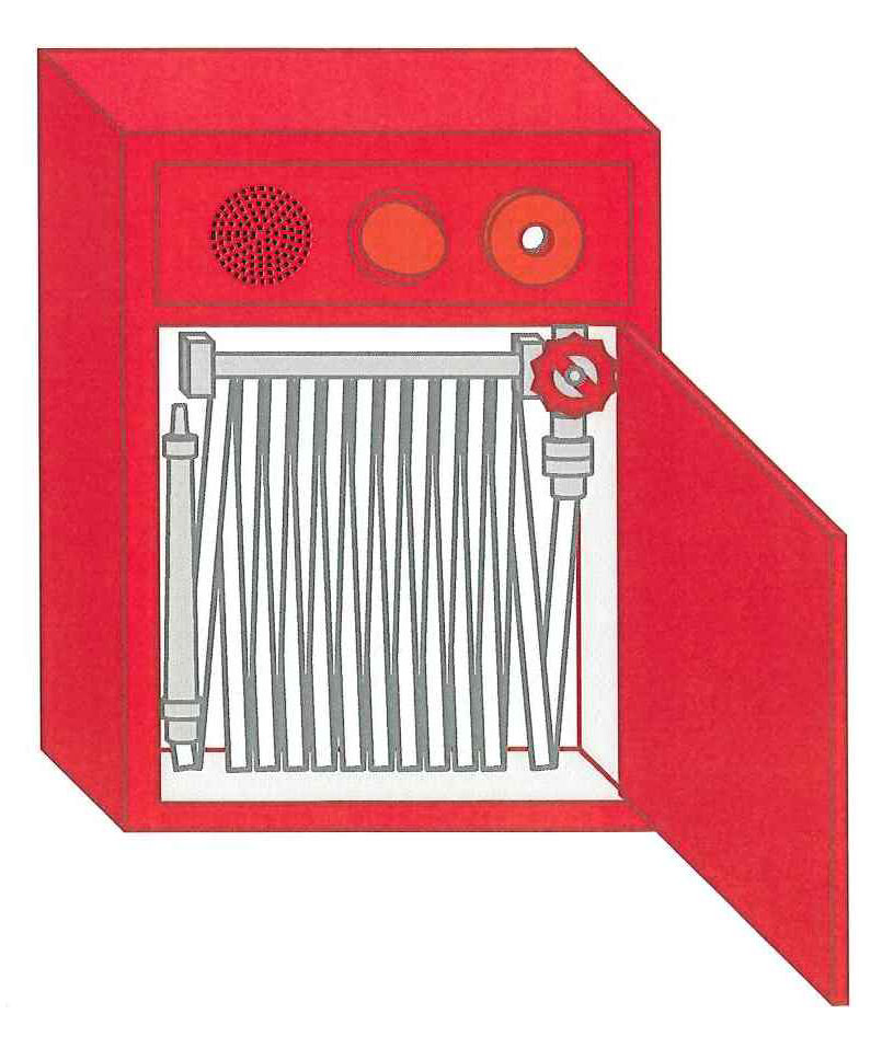 消火栓ボックスのイラスト