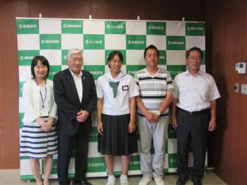 女子ソフトボール日本代表選出表敬訪問その２