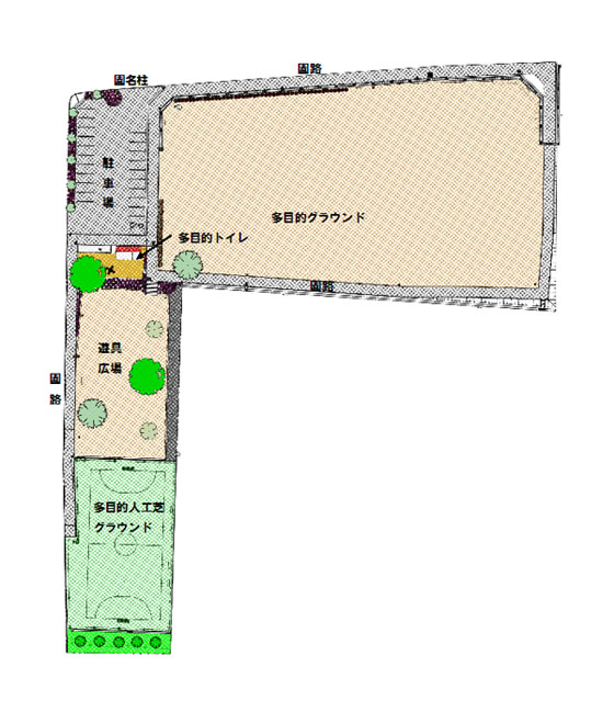 中萩きらきら公園案内図