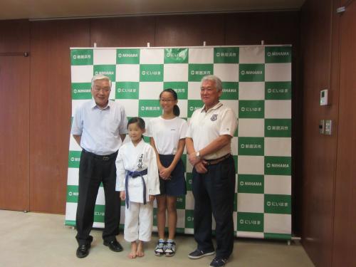 表敬：全日本少年少女空手道選手権大会出場その２