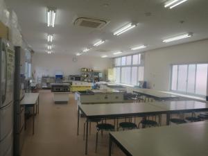 多喜浜公民館１階の調理実習室の写真です