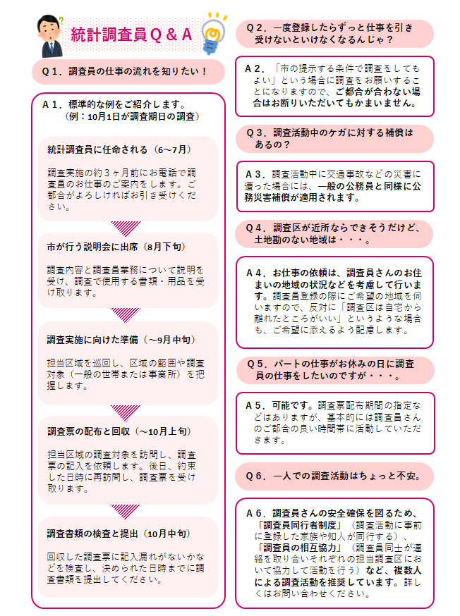 統計調査員を募集しています 愛媛県新居浜市ホームページ 四国屈指の臨海工業都市