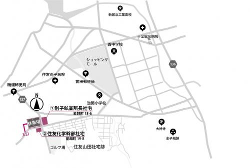 住友山田社宅駐車場位置図