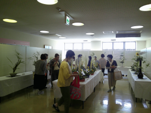 生け花展示の様子