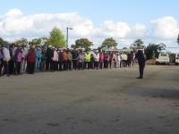 事務局長始球式