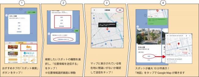 スポット検索の利用方法案内