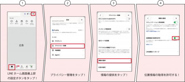 位置情報登録の流れ案内画像