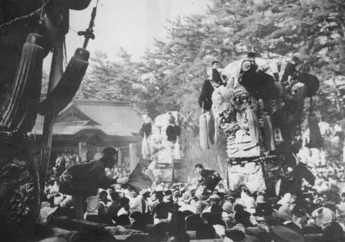 八旛神社のかきくらべ（昭和36年）の写真