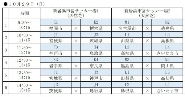 サッカー組合せ新居浜(1)