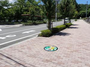 滝の宮公園入口設置状況（西向き）