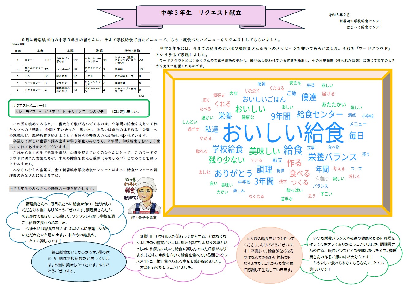 リクエスト給食