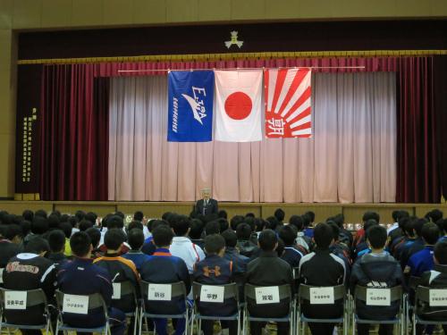県中学駅伝の開会式を行いました