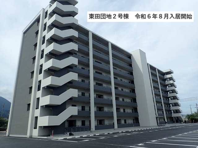 新たに建替えられた公営住宅の完成予想図